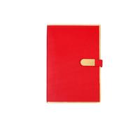 A5- Notebook Thickened Office Notepad Retro Buckle Phnom Penh Paper Notebook -A5 red
