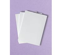 A5 Notepads - Three Pack - Quality 90gsm Plain Paper - Ideal Everyday Jotter Pads - 100 Pages/50 Sheets with strong Backing Board
