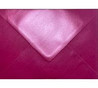 A5 Pearl Fuchsia Pink Greeting Card Envelopes to Fit A5 Greeting Card for Invitation Wedding Birthday Party Crafts 152x216mm - 100 Envelopes (Pearl Fuchsia Pink)
