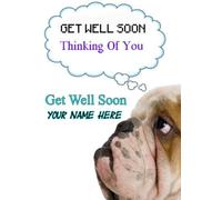 A5 Personalised Bulldog Get Well Soon Card refPIDBUL1