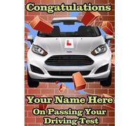 A5 Personalised Driving Test Passed Congratulations Card refPIDI6