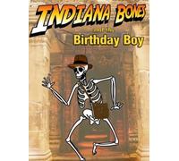A5 Personalised Indiana Bones (Jones) TV & Film Birthday Card refPID570