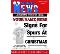 A5 Personalised SPURS Christmas Xmas Football Card