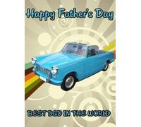 A5 Personalised Triumph Herald Convertible Car Father's Day Card refPID299