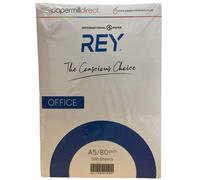 A5 Plain Paper Sheets 500 Papermill Direct Rey Office School 80gsm White 18324 N