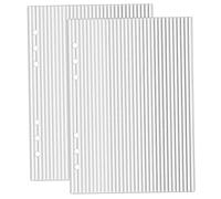 A5 Planner Cover, 2 Pack A5 Binder Cover, Clear Acrylic 6-Ring Planner Transparent Protective Stripe Surface for Notebooks & Journals (8.3x5.8 Inch), Clear