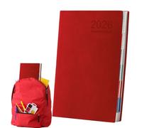 A5 Planner Notebook 2026 - Daily Agenda and Work Task Organizer | Hardcover Aesthetic Stationery Journal for College, Business, Fitness, Travel and School Notes (12-Month Planner)