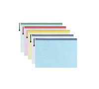 A5 Plastic Wallets File Folder Zip Lock Bags Document Wallet File Zipper Bags for Office Home School Supplies 10 Pcs