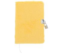 A5 Plush Locked Student Notebook Yellow Creative Journal | Girls Notebook, Diary Note Book, Graduation Gifts Back to School Party