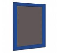 A5 Portrait Landscape SILVER BLACK BLUE WHITE RED Mitered Snap Frames Aluminium Wall Posters Holder Click Frame Picture Clip Display Retail Wall Notice Boards (Blue)