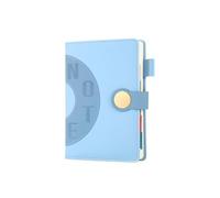 A5- Punch Schedule Plan This Time Management Business Notebook-Schedule Book-Round Button-Sky Blue