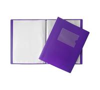 A5 Purple Flexible Cover 10 Pocket Display Book