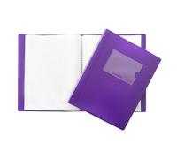 A5 Purple Flexible Cover 100 Pocket Display Book