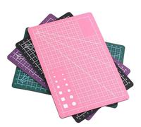 A5 PVC Cutting Board Mat Leather Craft Tool for DIY Patchwork Sewing Paper Engraving Cut Pad Accessories(Purple)