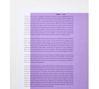 A5 reading aid, Visual Aid, coloured overlays for Dyslexia & Irlem Syndrome 12 Colours to choose from (Purple)