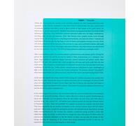 A5 reading aid, Visual Aid, coloured overlays for Dyslexia & Irlem Syndrome 12 Colours to choose from (Turquoise)