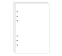 A5 Refill Paper Planner Inserts, 6-Hole Loose Leaf Paper, Punched Notebook Refills for 6-Ring Refillable Binder, 80 Sheets/160 Pages, 100gsm, White, 5.8'' x 8.2''