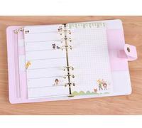 A5 Refillable Pages, 6 Holes Colored Refill Notebook Executive Personal Organiser For Writting Your Daily/Weekly/Monthly Plan (40 Insert Pages, Pack of 2)