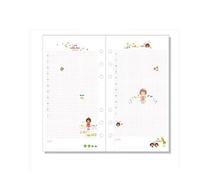 A5 Refillable Pages, 6 Holes Colored Refill Notebook Executive Personal Organiser for Writting Your Daily/Weekly/Monthly Plan (40 Insert Pages, Pack of 2)