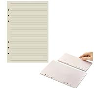 A5 Refills Paper, 160 Pages/80 Sheets Refill Pad, Insert Ruled Lined Paper, 6 Hole Loose Leaf Punched Paper Refill For Diary, Notebook (Lined)