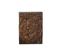 A5- Retro Tarot Game Notepad Simple Relief Diary-Red Bronze