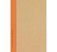 A5 Ruled Notebook: Orange Spine | Lined | School, Office & College Subject or Course Book - 90 Pages Recycled Paper Soft Cover