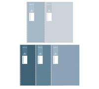 A5 Salt Color Horizontal line This Random Style is Practical-Salt Color [B5/36 Sheets]