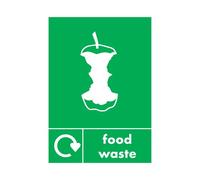 A5 Sign Self Adhesive Food Waste (Pack of 5) Y7321010