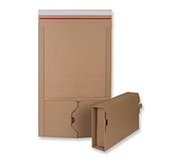 A5 Size Book Postal Wraps 215x165x(0-80) mm Strong Cardboard Mailers - Manilla Book Wrap Flute (Pack of 10)