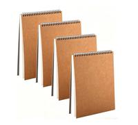 A5 Sketch Books Hard Back Cover Spiral Bound Sketch Pad 160GSM Sketch Books Drawing Paper with Acid Free Art Books 60 Pages for Art Students Kids and Artists,A5,4 Pcs