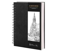 A5 Sketchbook, Spiral Hardcover Sketch Book, 160gsm Thick Paper Art Book, Drawing Pad for Sketching Art Projects, 60 Sheets / 120 Pages Sketch Pad A5 for Artists