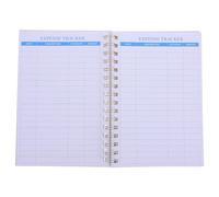 A5 Spiral Financial Ledger Book Undated Paper Planner