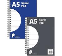 A5 Spiral Pad 160 Pages With Lined 60gsm Side Wirobound Notebook Pad (Grey x 1)