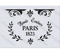 A5 Stencil Shabby Chic, French, Furniture, Fabric, Glass, reusable Mylar (106)