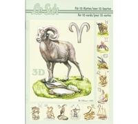 A5 Step By Step Decoupage Sheet Collection to make 12 cards with Signs of the Zodiac Designs & Full Instructions