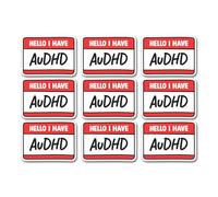A5 Sticker Sheet AuDHD Vinyl Stickers - Autism ADHD Hello Label Celebrate Neurodiversity Awareness Hidden Disability Laptop #82478