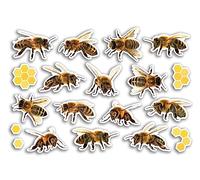 A5 Sticker Sheet Bee Vinyl Stickers - Insects Bumble Honey Animals Scrapbooking Travel Decoration Label Friend Girls Boys Aesthetic #80784