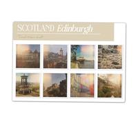 A5 Sticker Sheet Edinburgh Vinyl Stickers - Scotland Scottish Landmarks Vintage Photos City Travel Holiday Aesthetic Scrapbook #83104