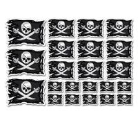 A5 Sticker Sheet Jolly Roger Vinyl Stickers - Skull Crossbones Pirate Flag Scrapbooking Decoration Label Friend Girls Boys Aesthetic #6621