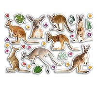 A5 Sticker Sheet Kangaroo Vinyl Stickers - Wild Joey Australia Animals Scrapbooking Travel Decoration Label Friend Girls Boys Aesthetic #80794
