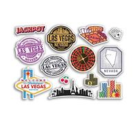A5 Sticker Sheet Las Vegas Vinyl Stickers - City Nevada Casino America USA Holiday Travel #78495