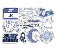 A5 Sticker Sheet Leo Vinyl Stickers - Blue Zodiac Star Sign Horoscope Traits Stars Groovy Astrology Girls Women Aesthetic #81857