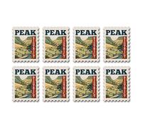 A5 Sticker Sheet Peak District Vinyl Stickers - England Union Jack Landmarks UK GB Stamps Skyline Travel Holiday City Flag Scrapbook #83550