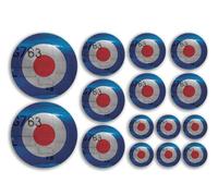 A5 Sticker Sheet RAF Roundel Vinyl Stickers - Aviation Mod Air Force Target Project Military Plane Aircraft Army Travel Craft Model #81530