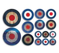 A5 Sticker Sheet RAF Roundel Vinyl Stickers - Mixed Mod Air Force Target Project Military Plane Aircraft Army Travel Craft Model #81531