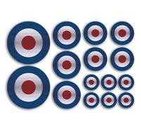 A5 Sticker Sheet RAF Roundel Vinyl Stickers - Texture Mod Air Force Target Project Military Plane Aircraft Army Travel Craft Model #81532