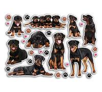 A5 Sticker Sheet Rottweiler Vinyl Stickers - Dogs Puppy Pets Animals Scrapbooking Travel Decoration Label Friend Girls Boys Aesthetic #80811