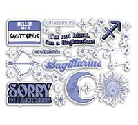 A5 Sticker Sheet Sagittarius Vinyl Stickers - Blue Zodiac Star Sign Horoscope Traits Stars Groovy Astrology Girls Women Aesthetic #81865