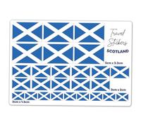 A5 Sticker Sheet Scotland Flag Vinyl Stickers - Scottish Travel Holiday World Geography School Labels Scrapbooking 5cm | 3cm | 2cm #81429