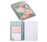 A5 Sticky Notebook,9 Pads of Decorated Sticky Notes and a Handy Notebook,Self-Stick Note Pads Teacher Appreciation Gift Writing Memo Pads School Office Supplies and Daily Life Organization (A5-Lotus)